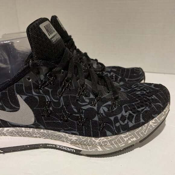 Nike Pegasus 33 Women's Size 8 Air Zoom Rostarr Running Shoes Black 859893-001 - Picture 3 of 14